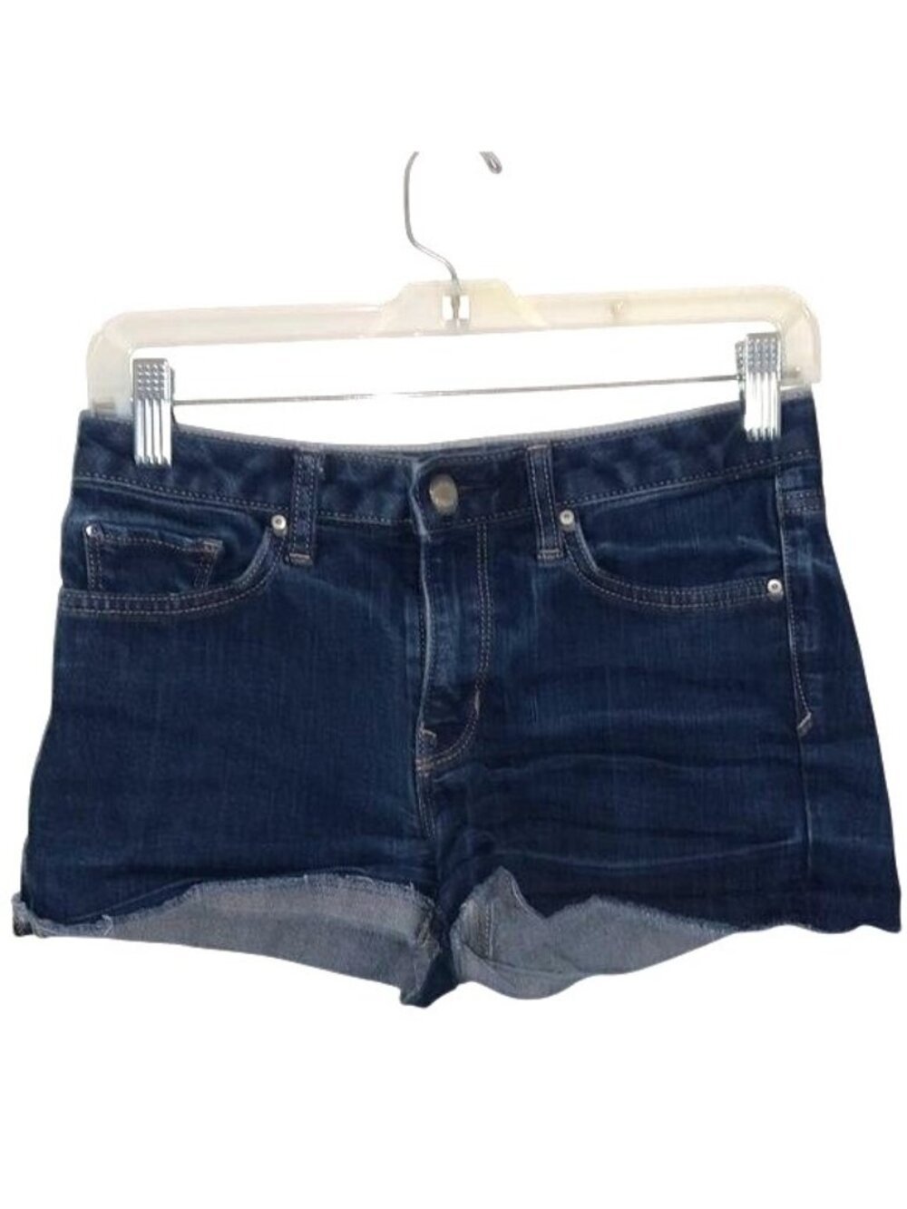 Gap 1969 Slim Cut-Offs Denim Shorts Womens Size 25R Medium Wash Casual Summer